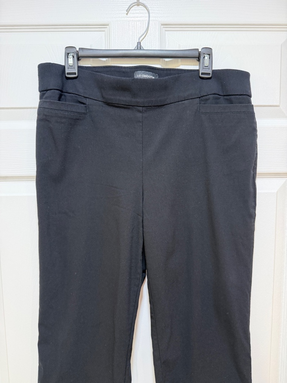 Liz Claiborne Career Black Straight-Leg Dress Pants - Picture 3 of 7